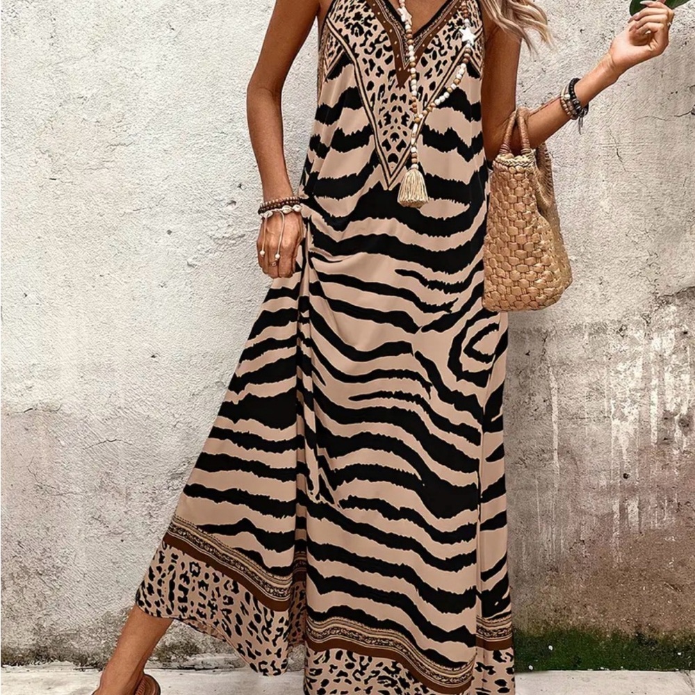 Animal Print Maxi Dress